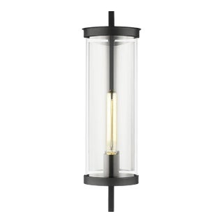 Chapman & Myers by Visual Comfort Studio Eastham Medium Wall Lantern, Textured Black For Sale