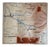 Vintage School Map, The Garonne / the Rhone, 1950s For Sale