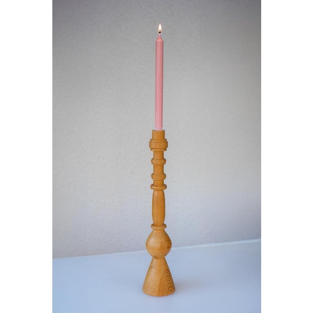 Pine Candleholder in the style of Erik Höglund for Boda, Sweden, 1970s For Sale - Image 11 of 17