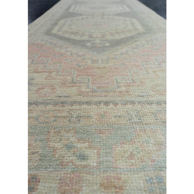 Turkish Oushak Rug 2'10" x 11' #19418 For Sale In Houston - Image 6 of 8