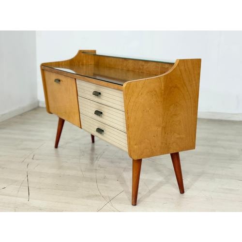 Brown Mid-Century Modern Chest of Drawers, 1960s For Sale - Image 8 of 13