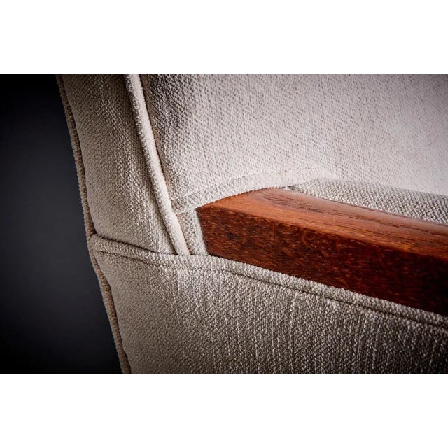 Wood Upholstered Kvadrat Sofa attributed to Jens Risom, 1950s For Sale - Image 7 of 12