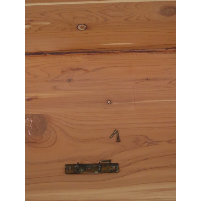 Early 1900s Solid Cedar Hope Chest Blanket Trunk Bench 6658 For Sale - Image 16 of 16