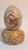 Brown Vintage Carved Soapstone Egg & Rainbow Stone Egg Set of 2 W/ Stands For Sale - Image 8 of 13
