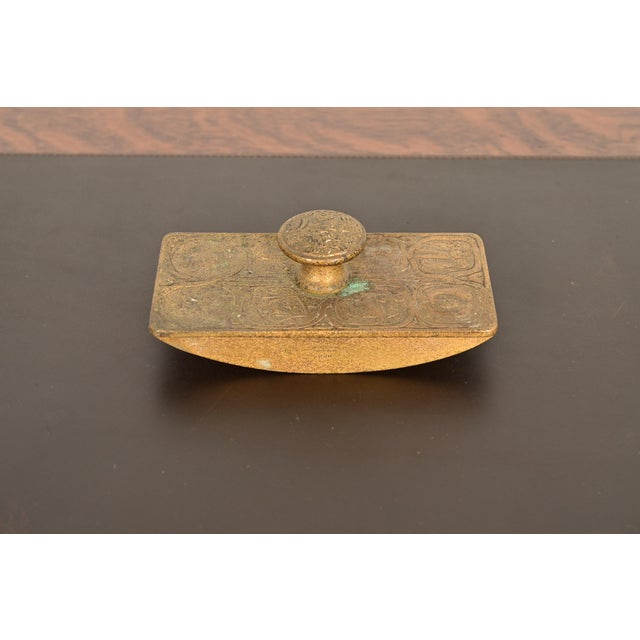 Tiffany Studios New York Zodiac Bronze Doré Rocker Blotter, Circa 1910 For Sale In South Bend - Image 6 of 12
