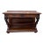 Antique French Gothic Server Sideboard Console Table 2-Tier Walnut Marble Top For Sale