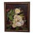 Framed Impressionist Floral Magnolia Still Life Oil Painting Wall Art, Burgundy For Sale