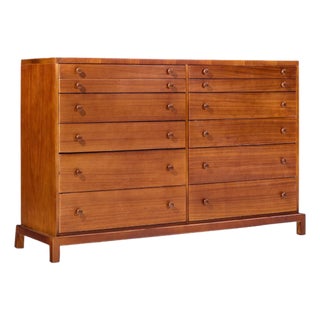 Robsjohn Gibbings for Widdicomb Mid Century Mahogany 12-Drawer Dresser For Sale