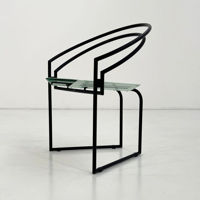 Black & Mint La Tonda Chair by Mario Botta for Alias, 1980s For Sale - Image 9 of 12