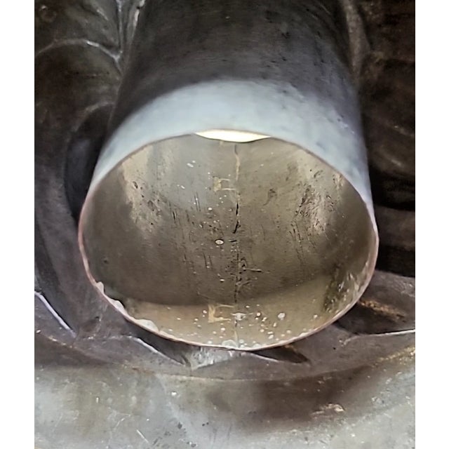 Late 19th Century Antique 19thC Copper Turk’s Head Mold – Dovetail Seam, Swirled Bundt For Sale - Image 5 of 12