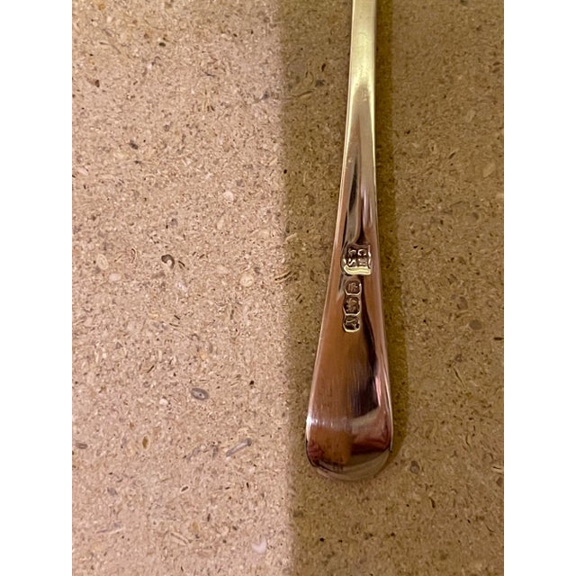 English 1960s Sheffield Sterling Demitasse Spoons Set - Set of 6 For Sale - Image 3 of 7