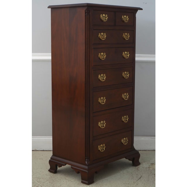 Age: C.2002 Details: Finish no.30 Mahogany Bracket Feet Dovetailed Drawer Construction High Quality Construction Quarter...