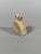 Bell-shaped "eye" idol. Tell Brak, Middle East. It has a bell-shaped body surmounted by two pierced eyes. Sculpture in...