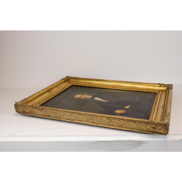 19th Century Victorian Oil Portrait Pendant Pair in Gilt Frames For Sale - Image 13 of 16