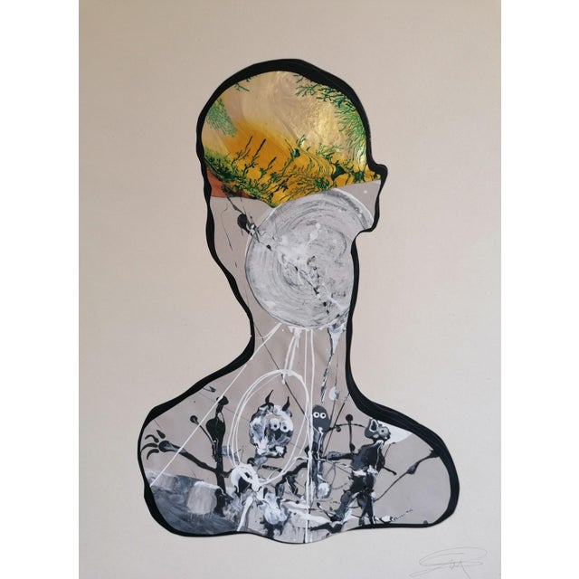 Stefano Mazzolini, S3F, 2022, Collage & Acrylic on Paper For Sale - Image 4 of 5