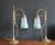 Metal Edwardian Style Brass Rise and Fall Table Lamps with Shades, 1970s, Set of 2 For Sale - Image 7 of 11