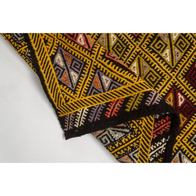 Turkish Vintage Oushak Anatolian Kilim For Sale - Image 3 of 10