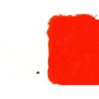Original 1971 Lithograph by Joan Miró "Rouge" (Red) For Sale