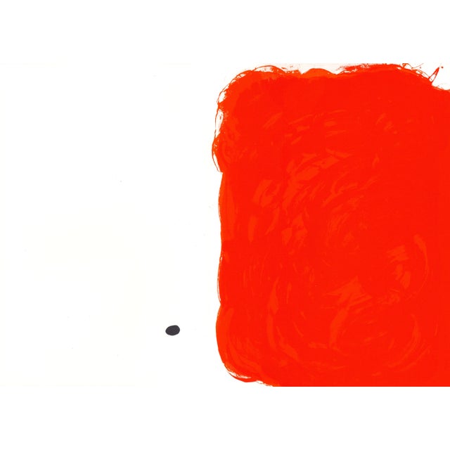 Original 1971 Lithograph by Joan Miró "Rouge" (Red) For Sale