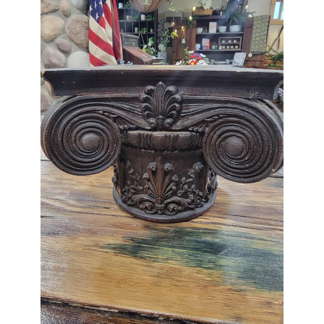 Antique Decorator's Supply Co Capital Column For Sale - Image 6 of 8