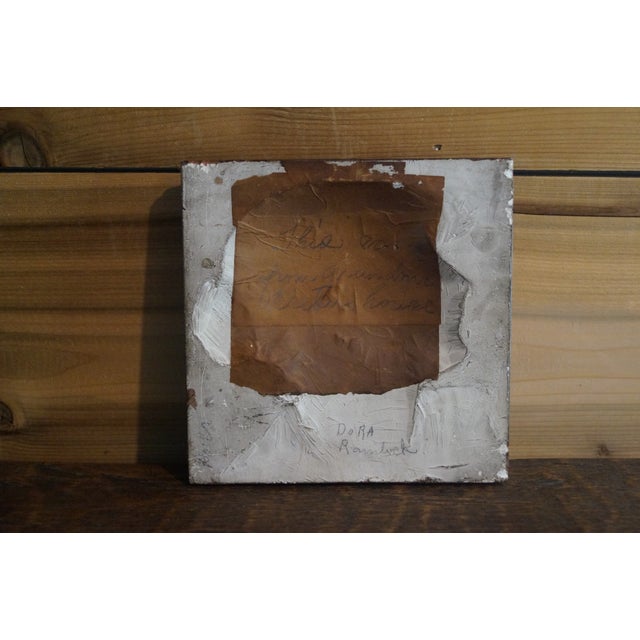 19th Century Victorian Majolica Portrait Tile of a Woman For Sale - Image 9 of 9