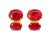 Mid 20th Century 14k Yellow Gold Cabochon Ruby Earrings Designer Estate, Pair For Sale - Image 4 of 4