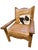 1970s Vintage Unique Lodge Style Mission Oak Lounge Chairs (Pair) For Sale - Image 5 of 14