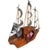 1950s 1950s Yankee Clipper Ship Wooden Sailing Boat‎ Wood Mantel Display Decor Vintage For Sale - Image 5 of 15