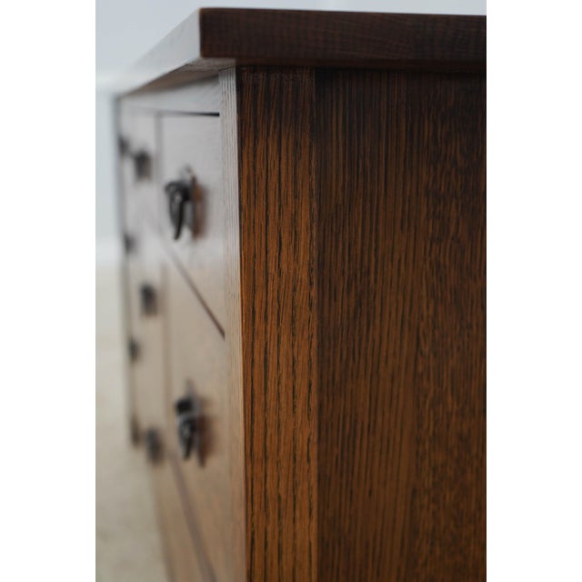 Stickley Mission Oak 9 Drawer Dresser For Sale - Image 12 of 18