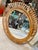 1970s Italian Rattan & Bamboo Oval Wall Mirror, 1970s For Sale - Image 5 of 11