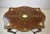 French C. 1890s Louis XV Style Ormolu Gilt-Bronze Fruitwood Marquetry Turtle Top Table One Drawer Inlay Figures on Table Top Thick Glass Top For Sale - Image 6 of 12