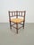 Brown Vintage Bobbin Oak Corner Chair, 1950s For Sale - Image 8 of 8