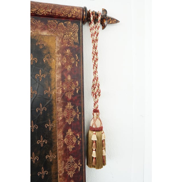 Vintage Castilian Imports Heraldic Fleur-De-Lis Wall Panel For Sale - Image 12 of 17