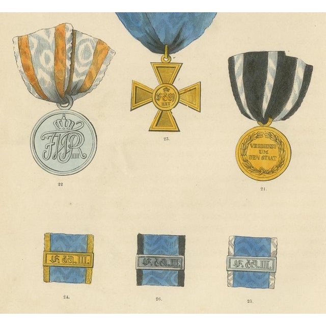 19th Century Prussian Medals, 1844, Paper For Sale - Image 5 of 8
