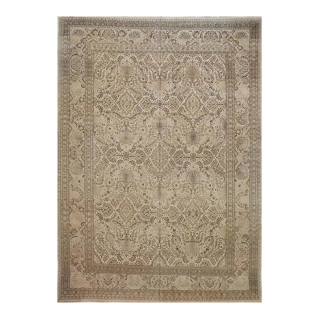 1920s Old Persian Tabriz Area Rug 12’9″ X 18’3″ For Sale