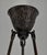 Daum French Art Deco Pendant Light 1920s - Wrought Iron & Hand-Chiseled Bowl For Sale - Image 11 of 14