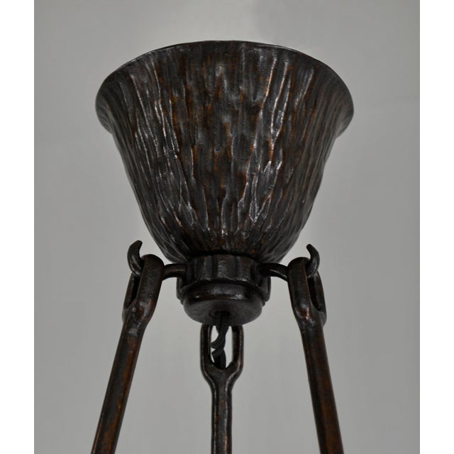 French Art Deco Pendant Light by Daum - 1920s France For Sale - Image 11 of 14