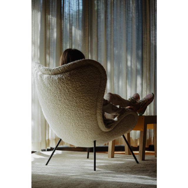 Madame Lounge Chair with Dedar Boucle Fabric by Fritz Neth for Correcta, 1950s For Sale - Image 11 of 12