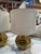 1970s 1970s Brass Ribbed Base Table Lamps With Drum Shades - a Pair For Sale - Image 5 of 7
