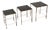 Vintage Brass Nesting Tables, 1960, Set of 3 For Sale