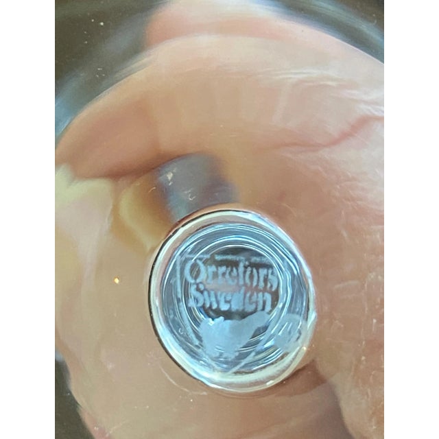 Traditional 1990s Five Vintage Orrefors Prelude Champagne Flutes For Sale - Image 3 of 3