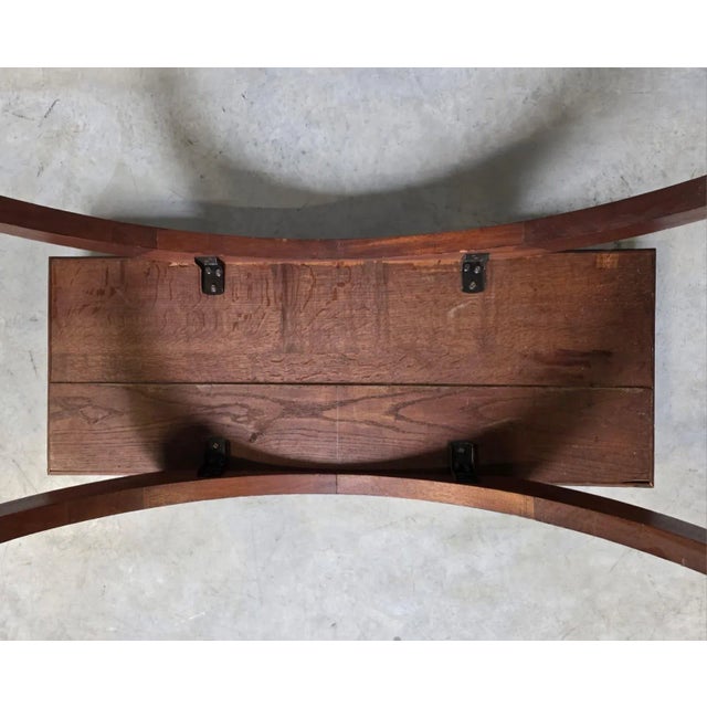 French Art Deco Coffee Table in Oak, 1930s For Sale - Image 6 of 8
