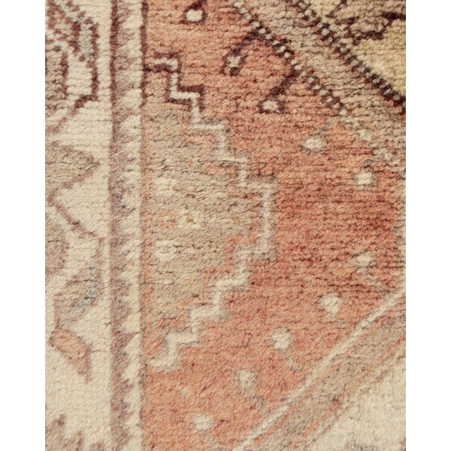 1940s Vintage Circa 1940 Turkish Oushak Area Rugs 2ft 4in X 12ft 3in For Sale - Image 5 of 13