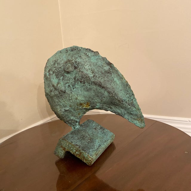 Late 20th Century Late 20th Century Brutalist Style Artist Made Bronze Plague Doctor Sculpture For Sale - Image 5 of 5