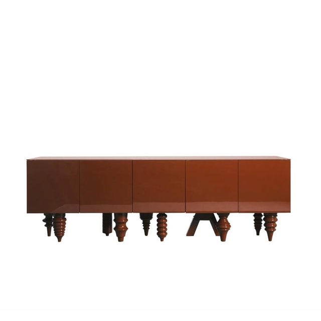 Multileg Sideboard Lacquered in Brown by Jaime Hayon for BD Barcelona For Sale - Image 13 of 15