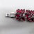 Juliana Vintage Verified Delizza & Elster Faux-Garnet Link Bracelet For Sale - Image 4 of 5