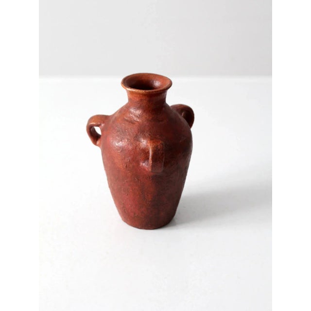 Mid 20th Century Vintage Vase With Three Handles For Sale - Image 5 of 12
