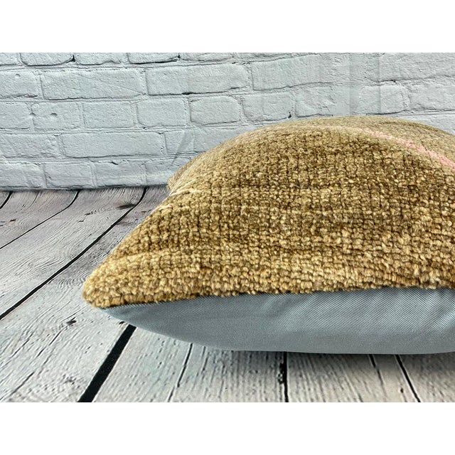 20 x 20 Rug Pillow Aegean Tranquil Turkish Pillow Cushion Cover For Sale - Image 4 of 4