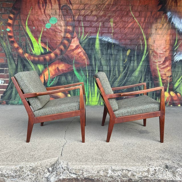 Pair of Arden Riddle Studio Furniture Arm Lounge Chairs For Sale - Image 12 of 12