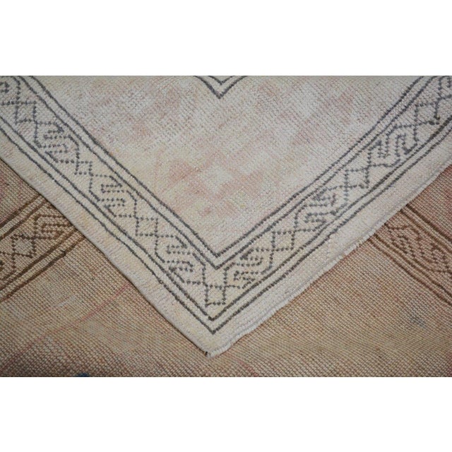 Vintage Turkish Oushak Hand Knotted Wool Rug, 5'9''x8'7'' For Sale In New York - Image 6 of 6